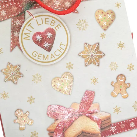 Idena Geschenktasche WH Plätzchen 18x23cm FSC-Mix