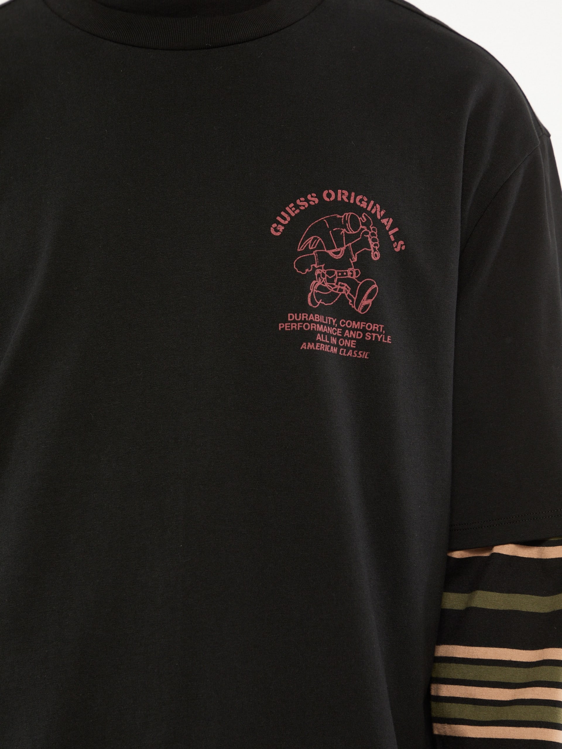 Camiseta de gola redonda GUESS Originals Eco Carpenter