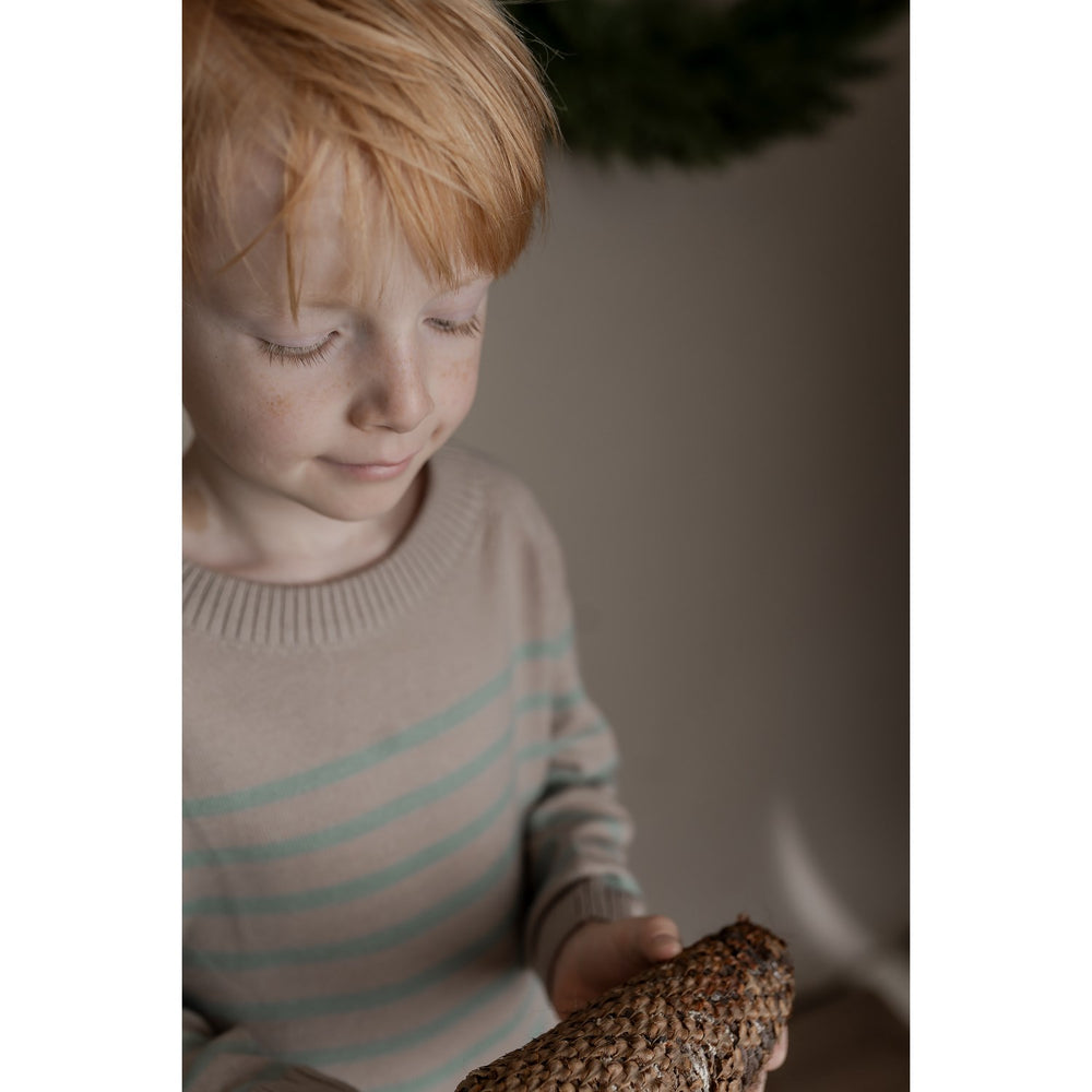 Køb Hanevild Cream Oatmeal Bertil Bluse, Merino Uld