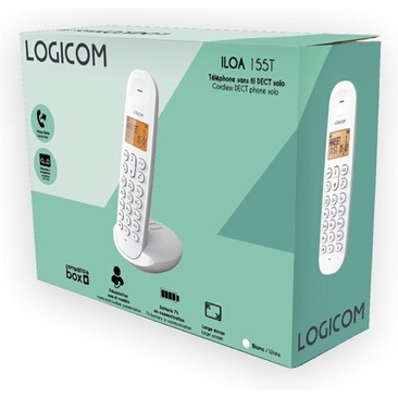 Téléphone sans fil Logicom DECT ILOA 155T SOLO WHITE AVEC REPONDEUR