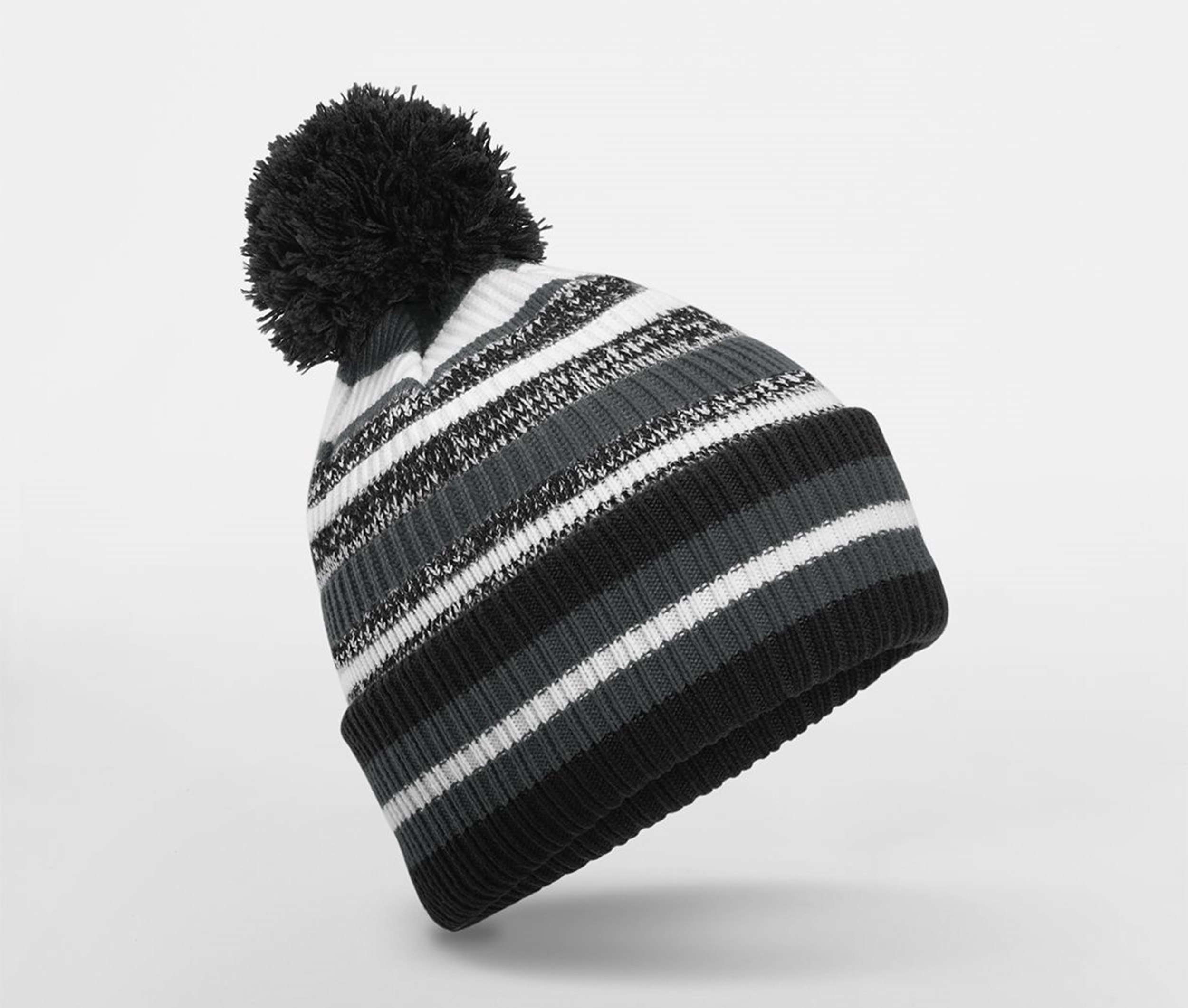 BEECHFIELD BF474R - Bonnet avec pompon pour supporters
