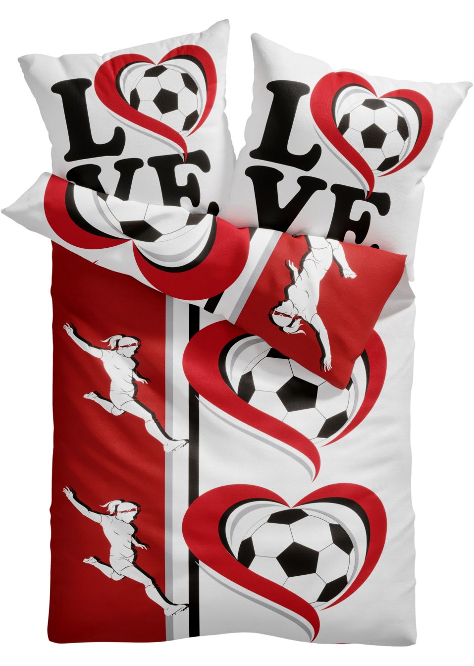 Parure de lit avec motif football