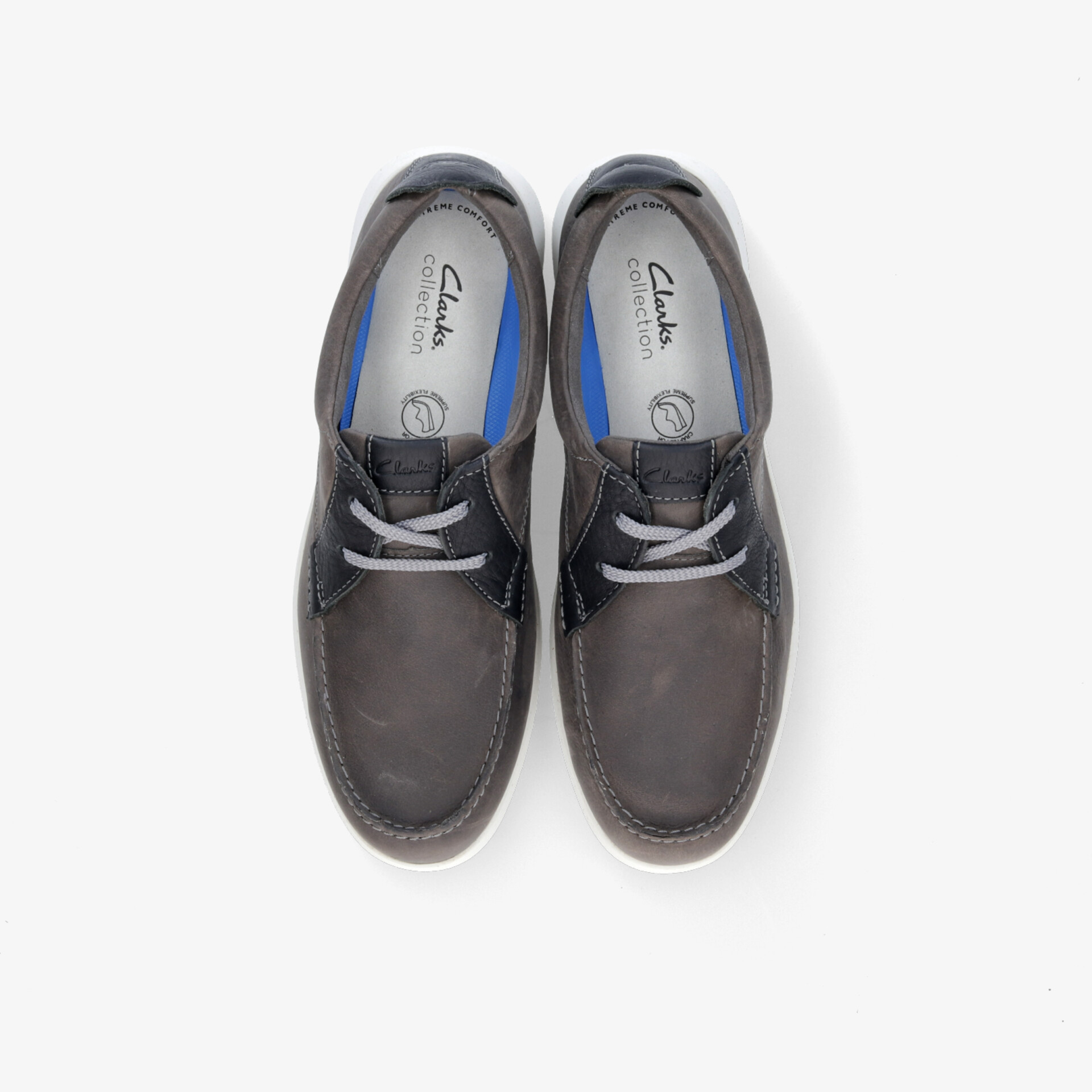 Clarks Herren Slipper grau