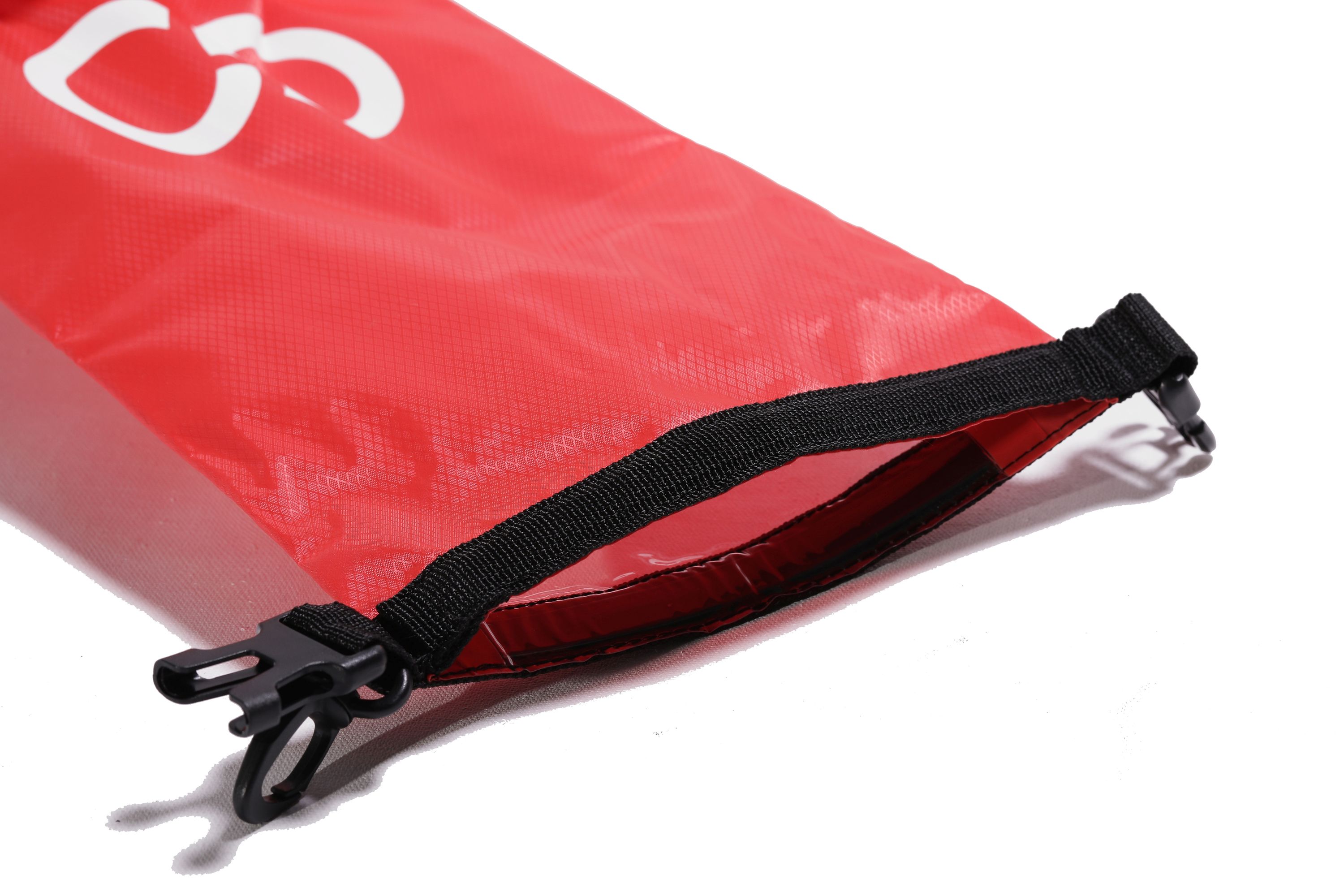 Dry Bag Tasche mit Handyfach rot 2L