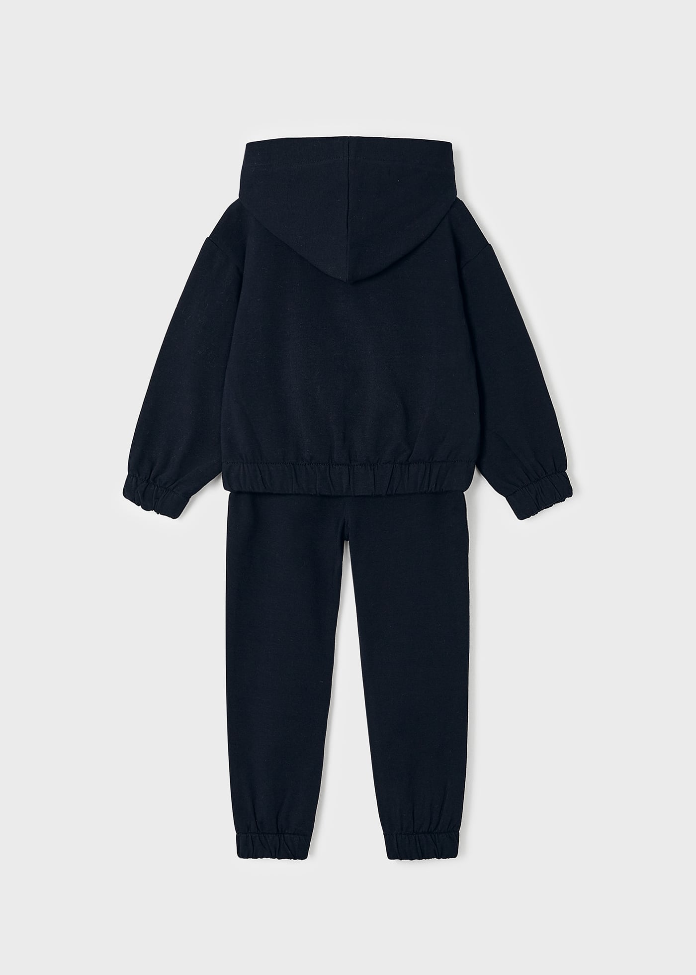 Conjunto de moletom de algodão de duas peças para meninas