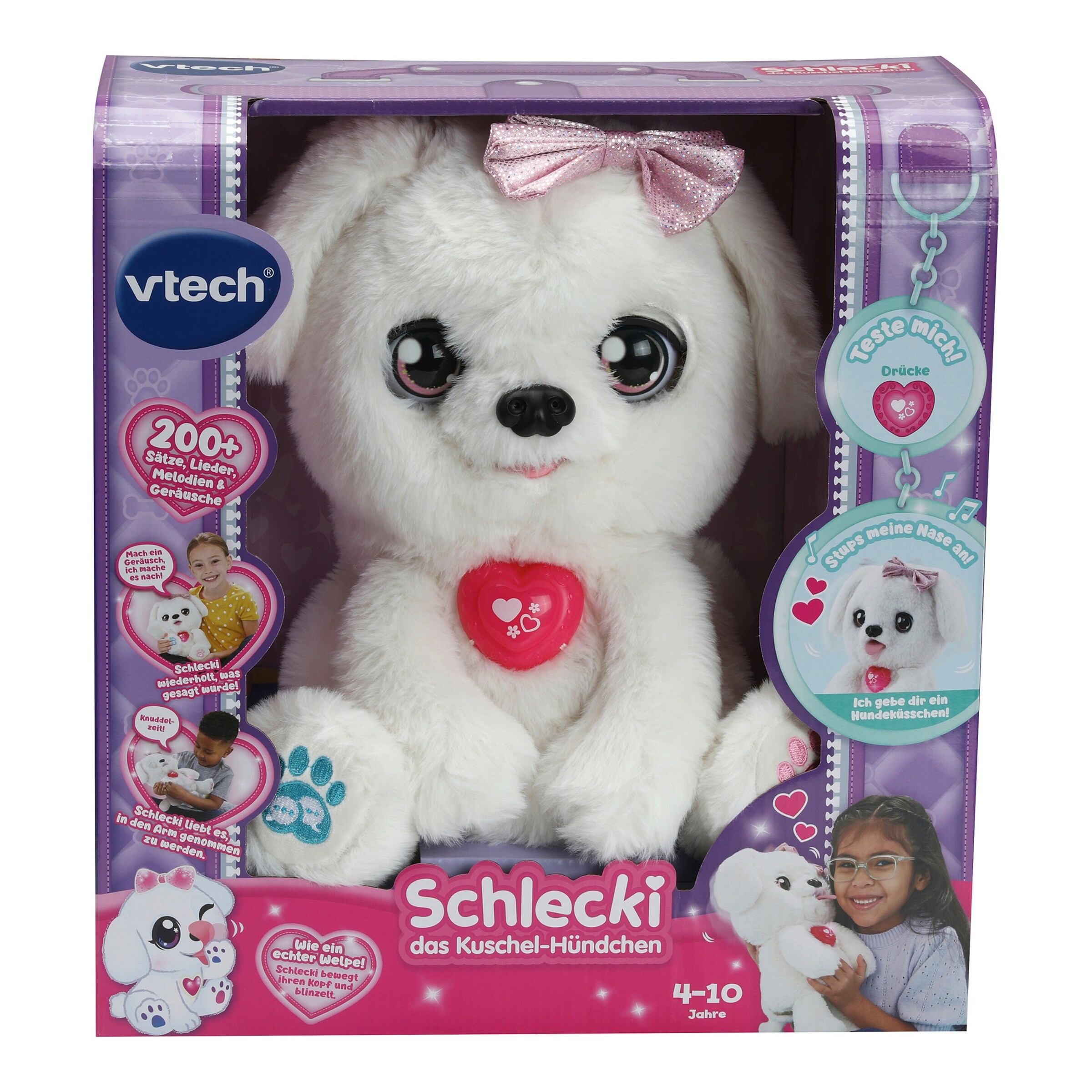 Vtech - KIDITRONICS Kuscheltier Schlecki, das Kuschel-Hündchen