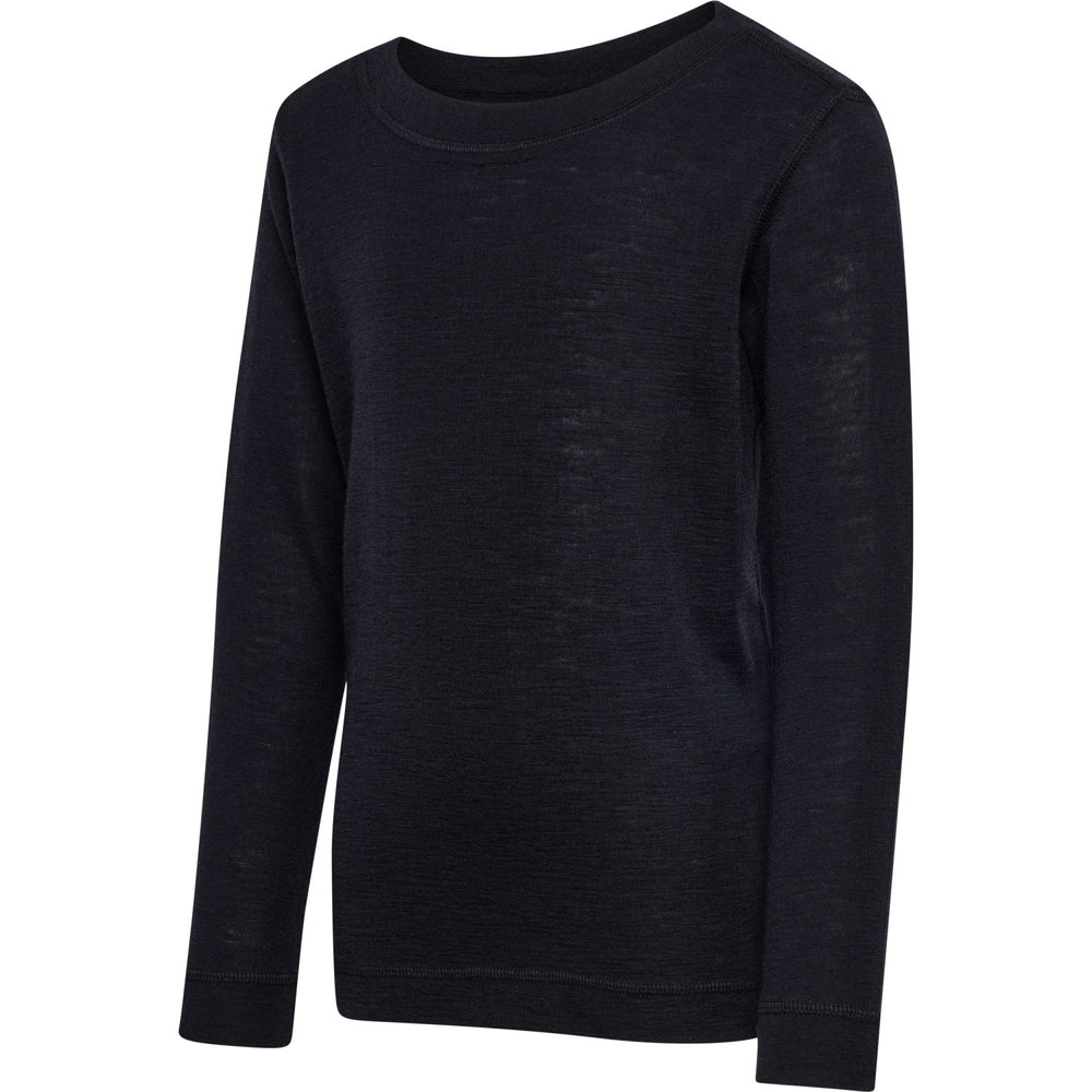 Køb Hummel Black Jr Uld Rib T-Shirt L/S