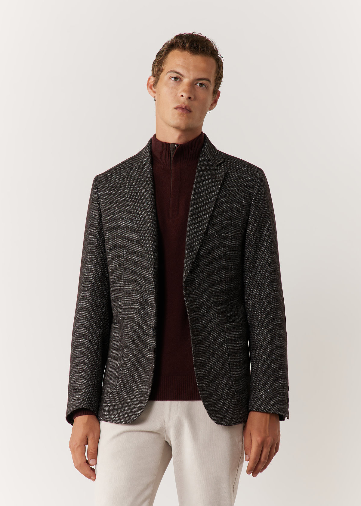 Veste casual Regular unie marron glacé