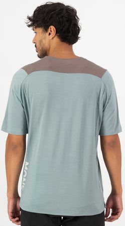 DIVERSION Herren-Merino-Kurzarmshirt  desert sageiron  L