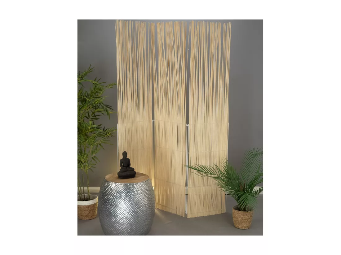 PARAVENT Spike 3 pièces. Bois de saule, pliable geblichen