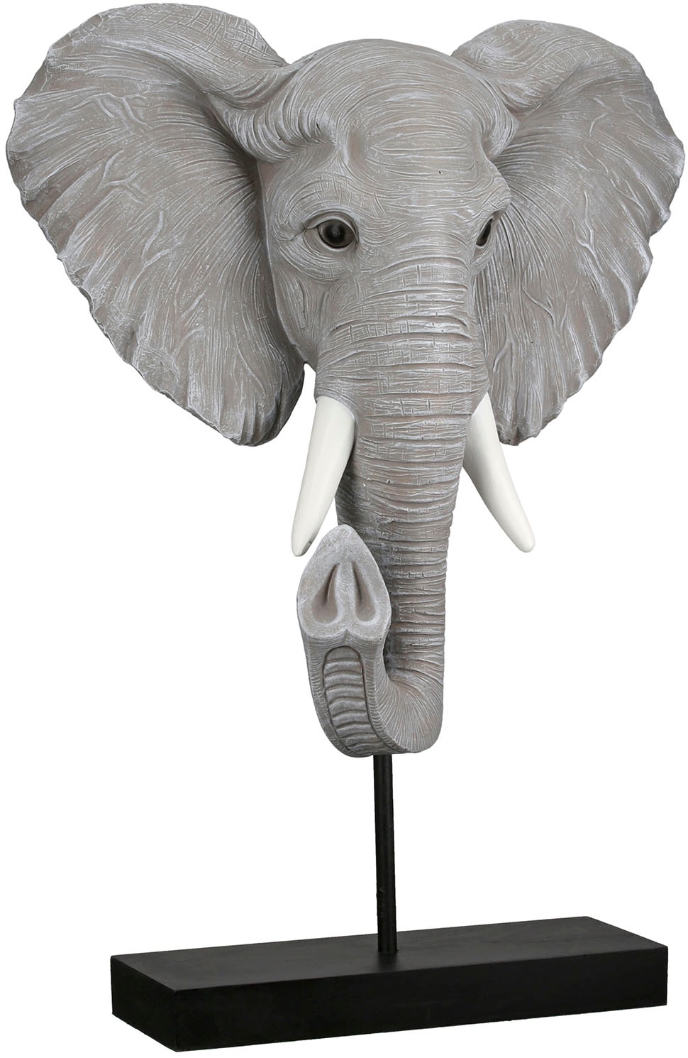 GILDE Tierfigur »Skulptur Elefant Ringo grau H. 42 cm«