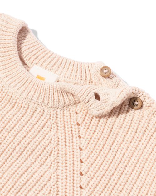 pull bébé en maille écru