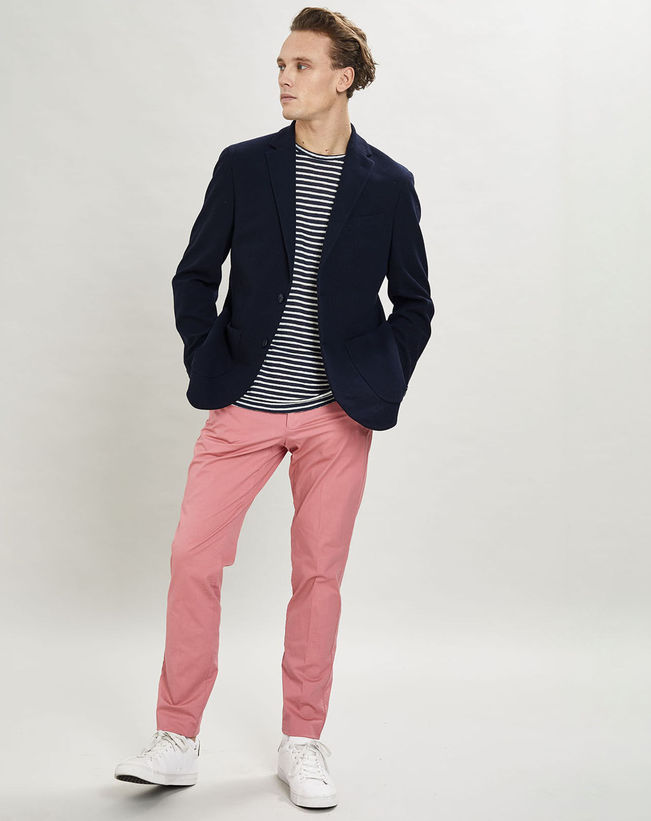 Hackett London Veste  en tricot unie bleu marine