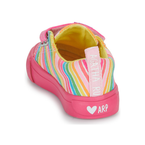 Agatha Ruiz de la Prada - ZAPATO LONA RAYAS - Rose / Multicolore
