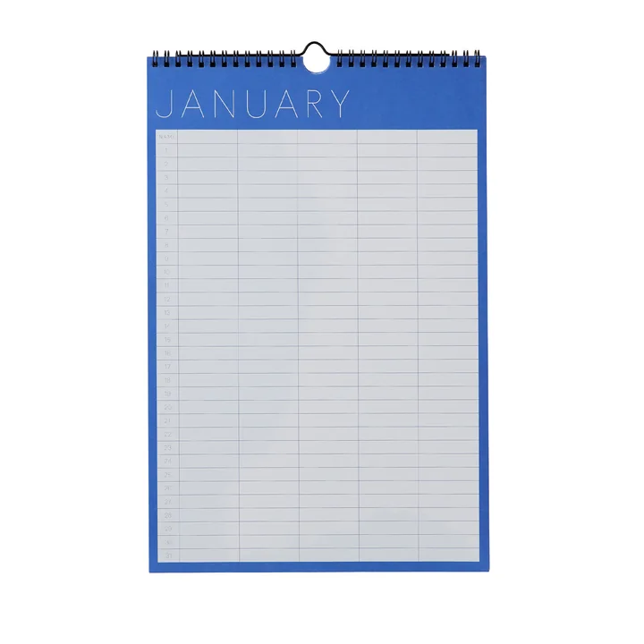 Design Letters - Wandkalender, Monatsplaner, lavendel