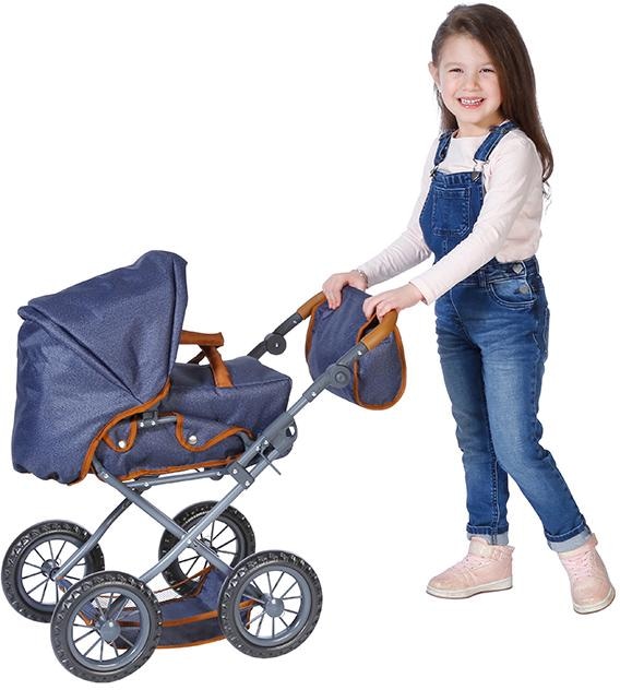 Knorrtoys® Kombi-Puppenwagen »Ruby - Dark Blue« mit Wickeltasche