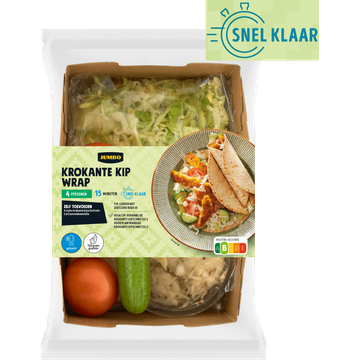 Jumbo Krokante Kip Wrap Verspakket 4 Personen