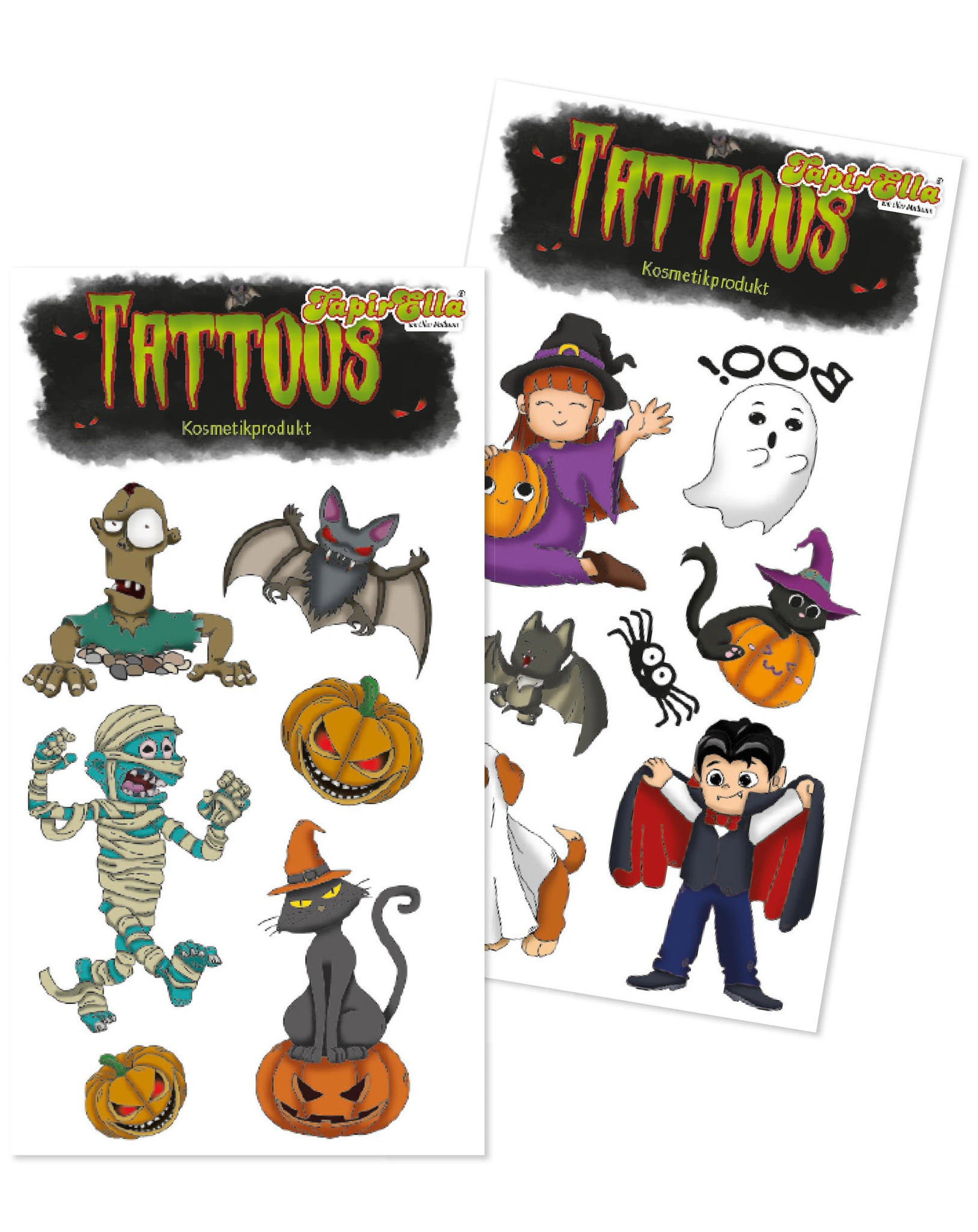 Tattooset TAPIRELLA HALLOWEEN 2-teilig