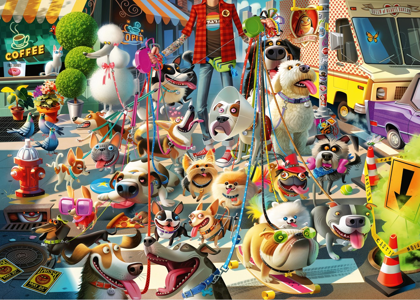 Ravensburger - Puslespil The Dog Walker 1000 brikker