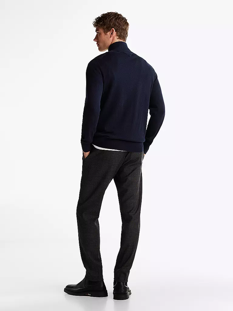 TOMMY HILFIGER Troyer Pullover blau