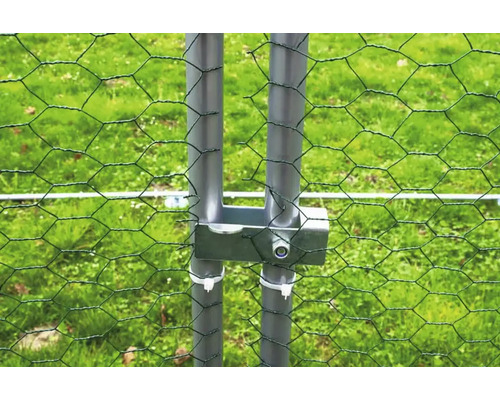 DIY-ren met rits, ca. 3 x 2 x 2,5 m, ZI-CR322, voor kippen, pluimvee, konijnen en cavia's