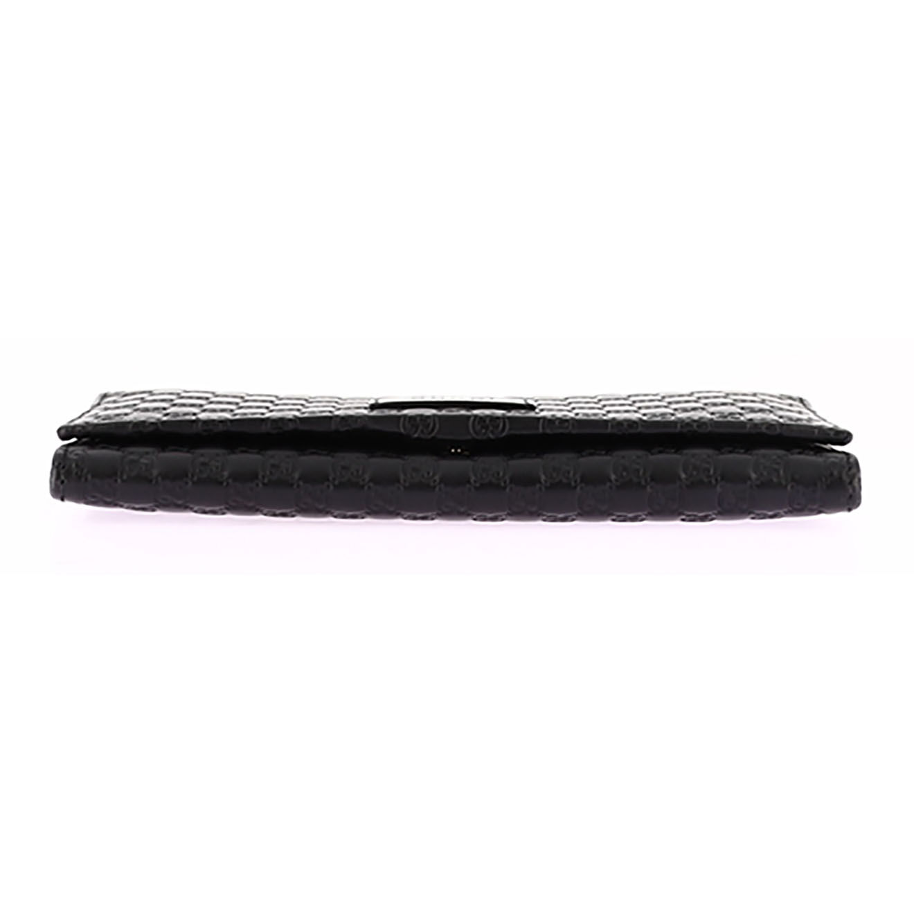 Gucci Portefeuille en Cuir Monogramme noir - Neuf sans étiquette - L.19 cm