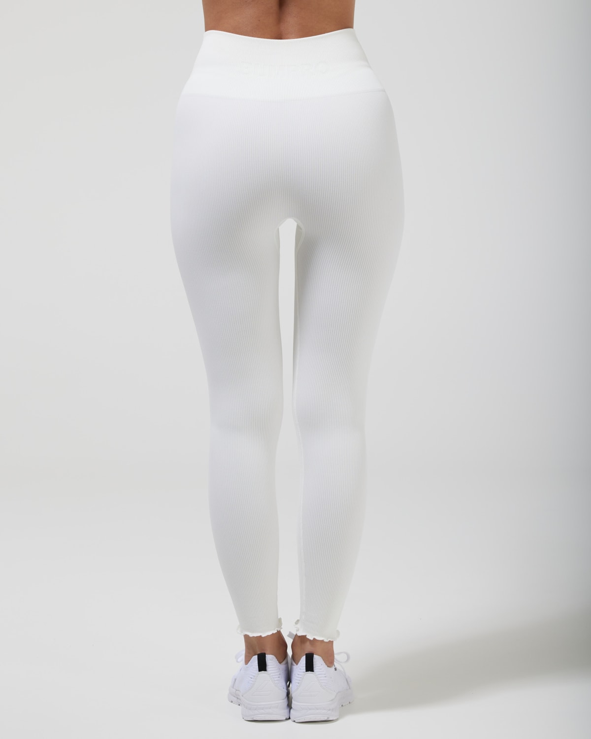 Bumpro Perfect Rib Frill Tights Off-White