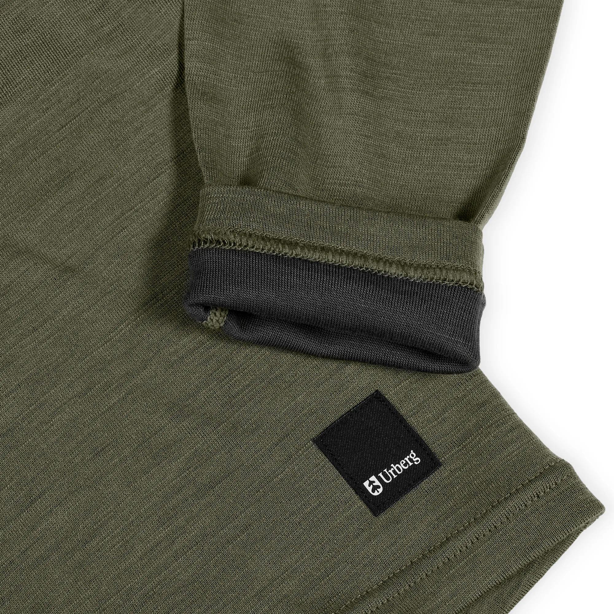 Urberg Merino-Bamboo Base Layer Top Men Deep Lichen Green