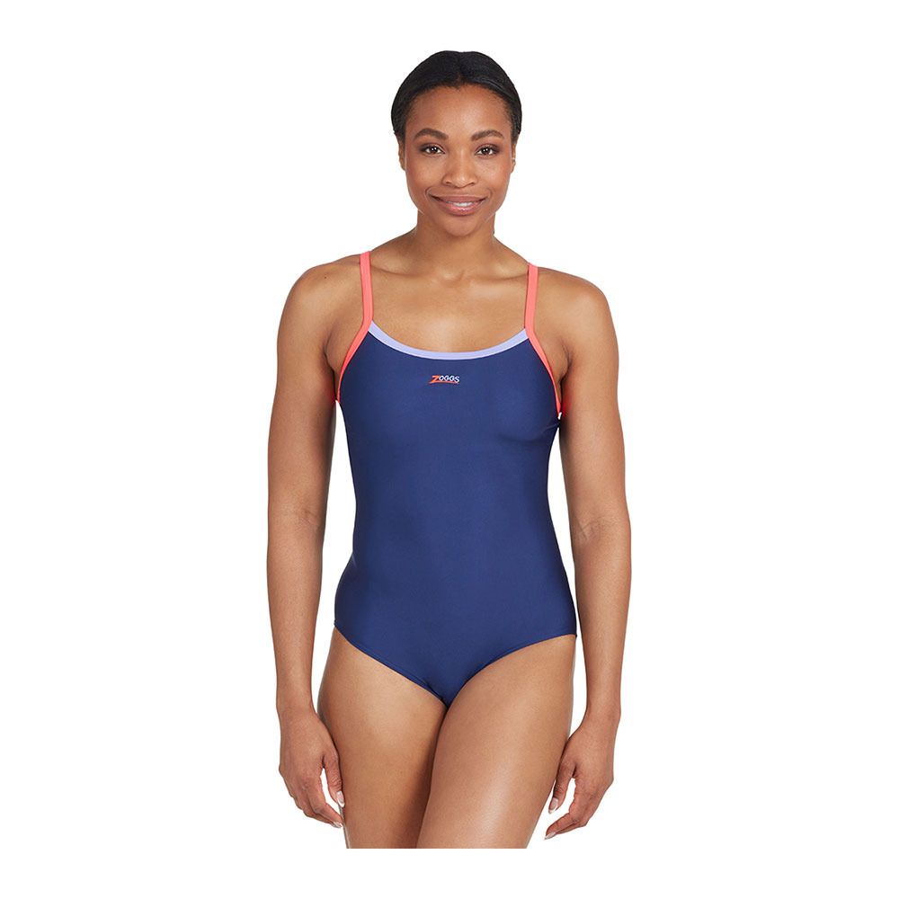 Zoggs CANNON STRIKE BACK - Maillot de bain 1 pièce Femme navy/purple/red