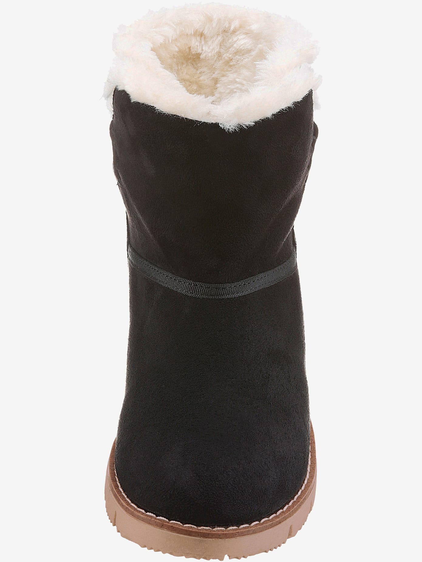 Bottines d'hiver avec empiècement contrasté