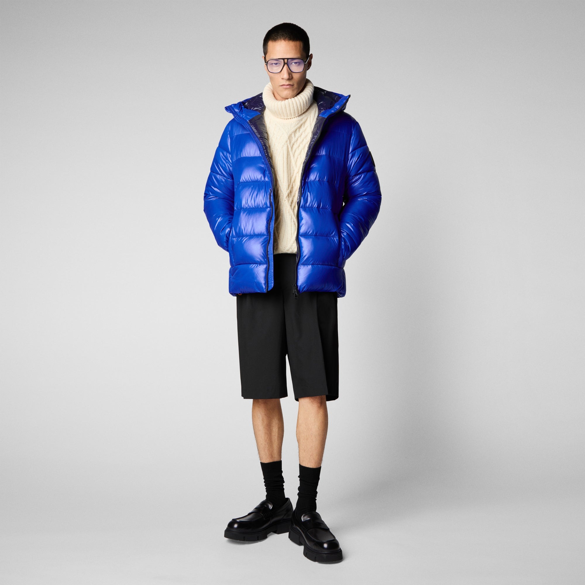 Maxime Hooded Puffer Jacket Herre 90058/Blue Berry