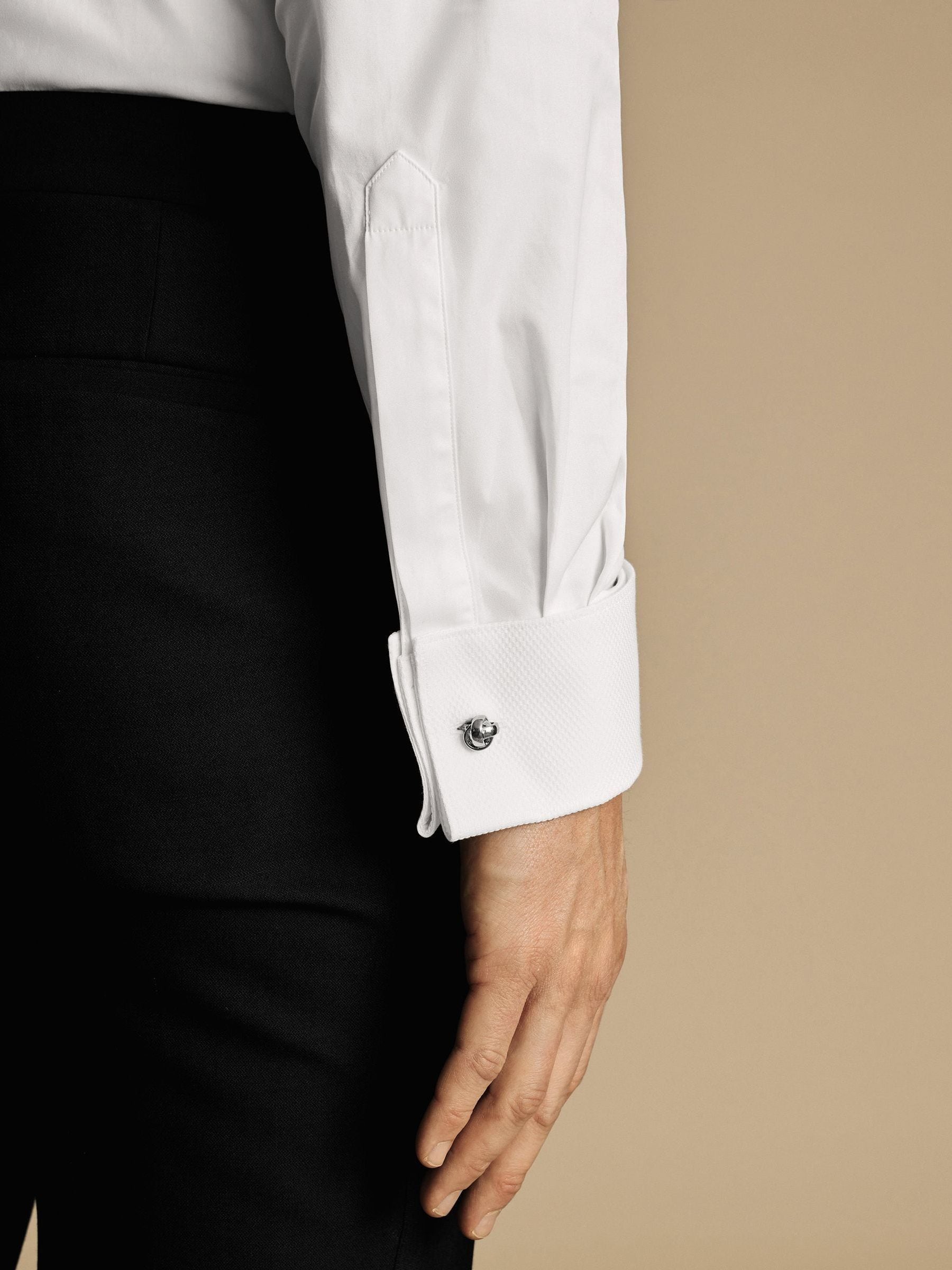 Charles Tyrwhitt Bib overhemd voor de avond met kraag in slim fit