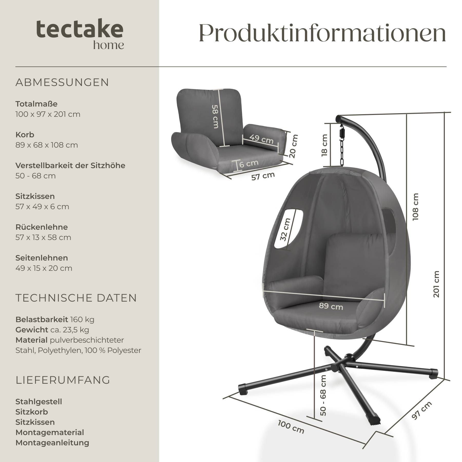Hängesessel Anika