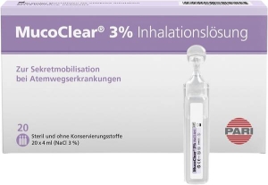PARI MucoClear NaCl Inhal Lös 3 % hyperton Ampullen à 4 ml, 20 Stück