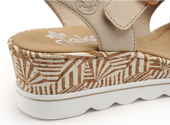 Rieker nu pieds talons femme 67173 beige