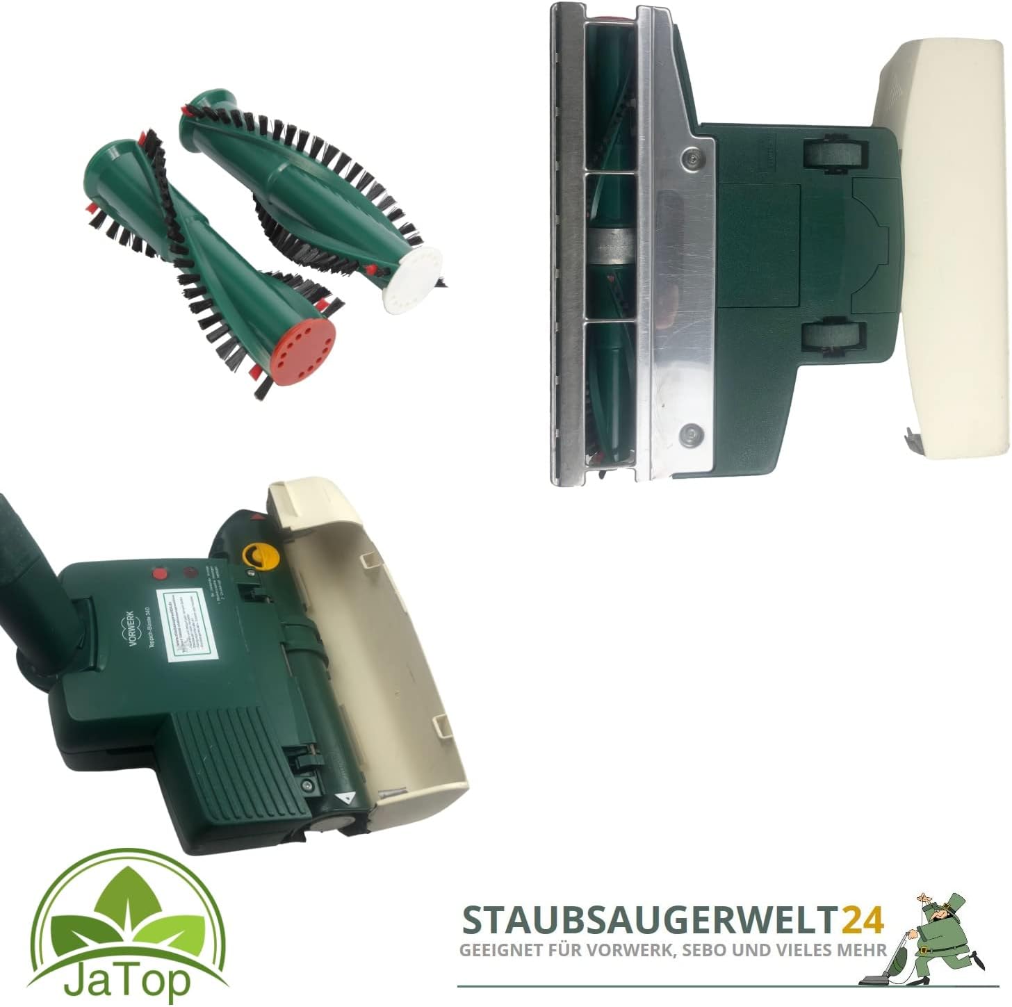 Original Kobold 121 inkl. Elektrobürste ET 340, Hartbodendüse und 10 Staubsaugerbeutel +Duft Renewed + generalüberholt Garantie, mit Beutel