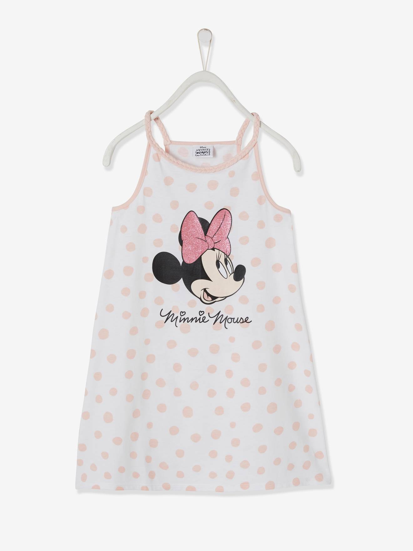 Vestido de praia branco claro liso DS Minnie®