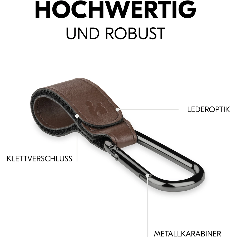 hauck Kinderwagen-Haken Brown