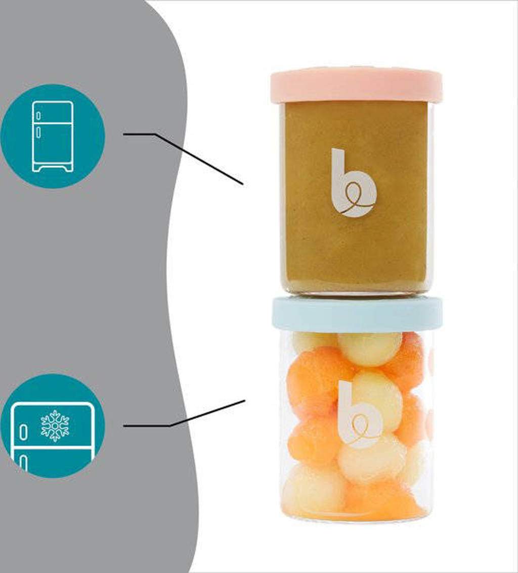 ISY Bowls 6 glazen bewaarpotjes 250 ml
