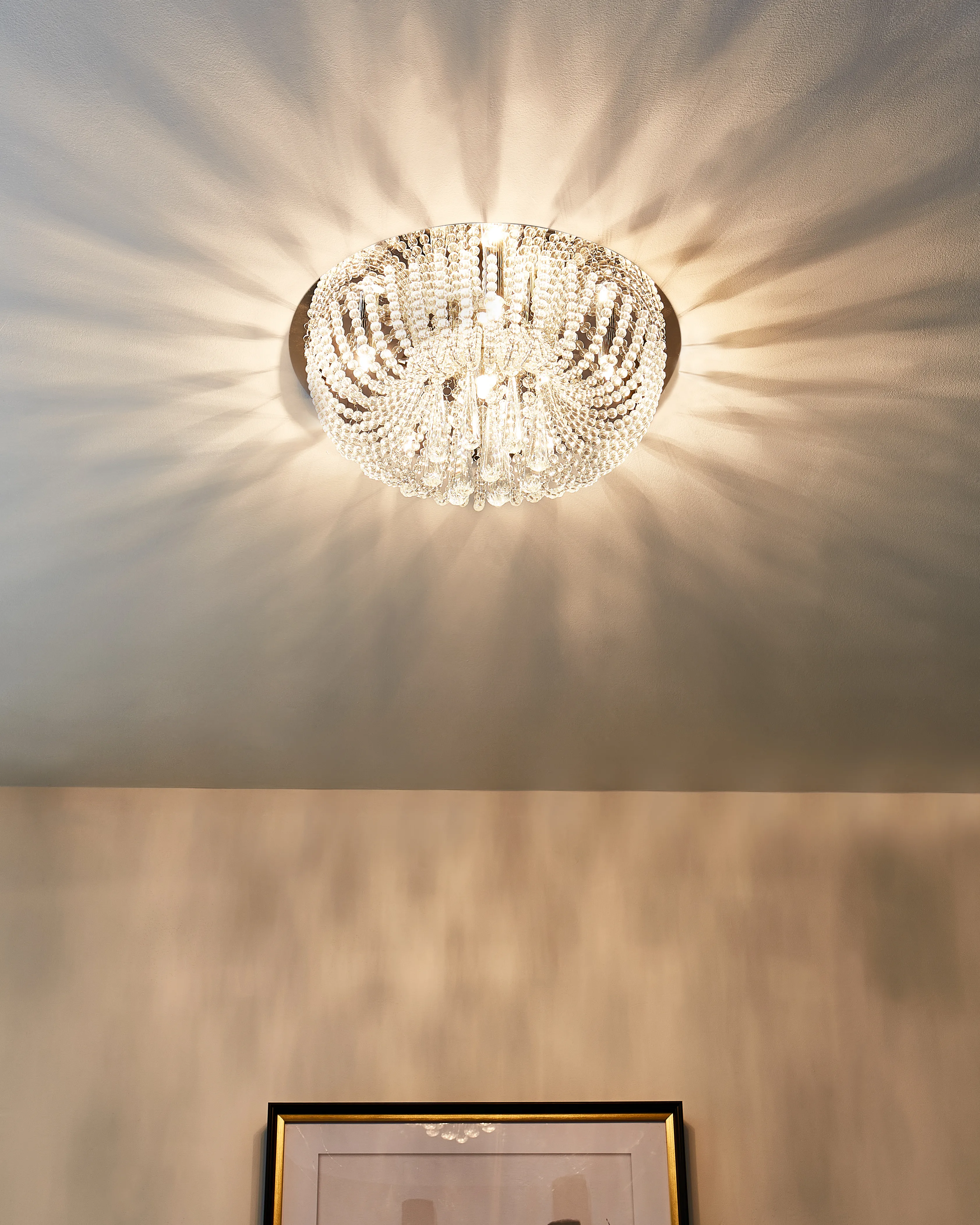 Kroonluchter DORNAS Kristal Zilver