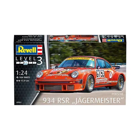 Revell Modellbausatz Auto Porsche 934 RSR Jägermeister 1:24