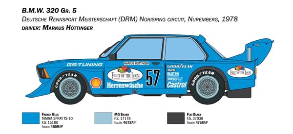 ITALERI 1:24 - BMW 320 Group 5