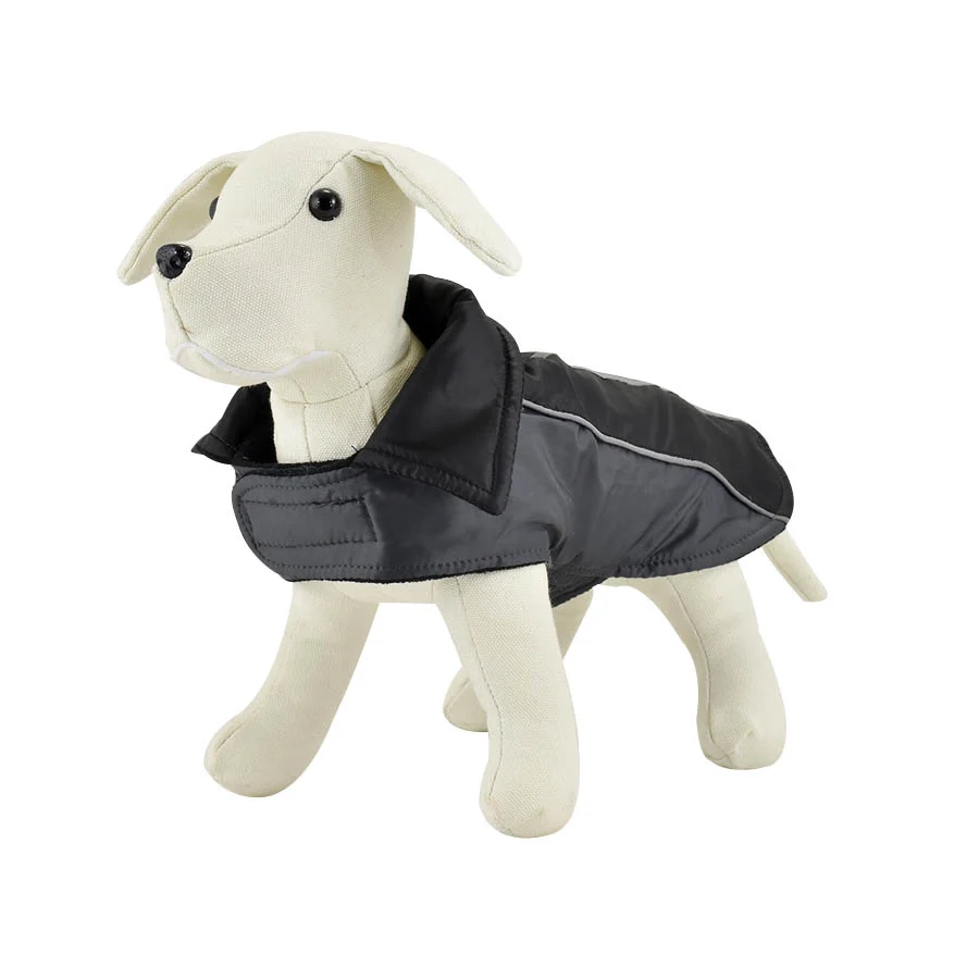 Capa de chuva preta Outech para cães