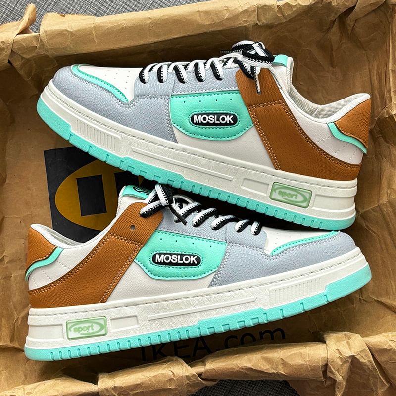 HANO - Veterschoenen met letters en platform