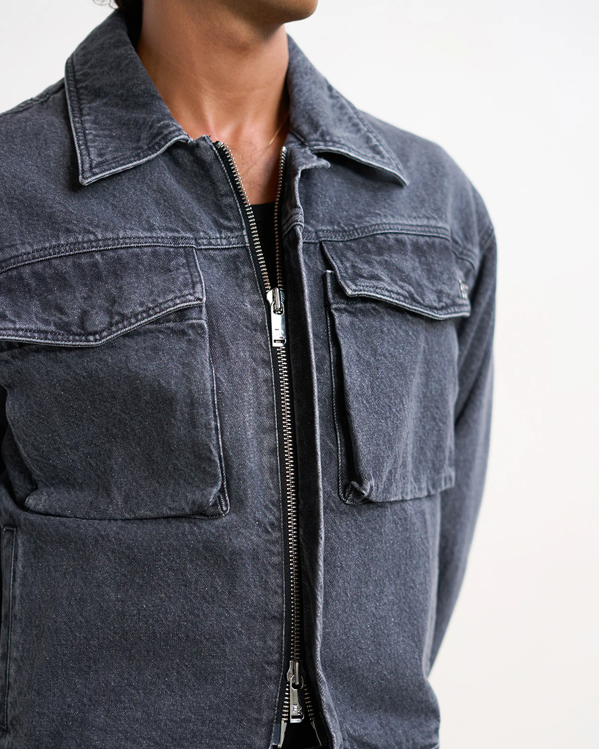 Denim Jacket Washed Black