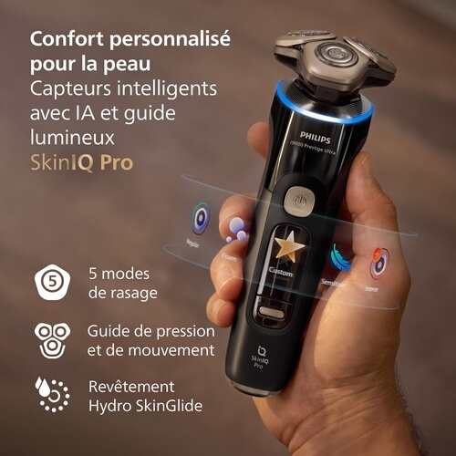 Rasoir électrique Philips XP9400/31 Serie i9000 prestige 100 % étanche avec Skin IQ