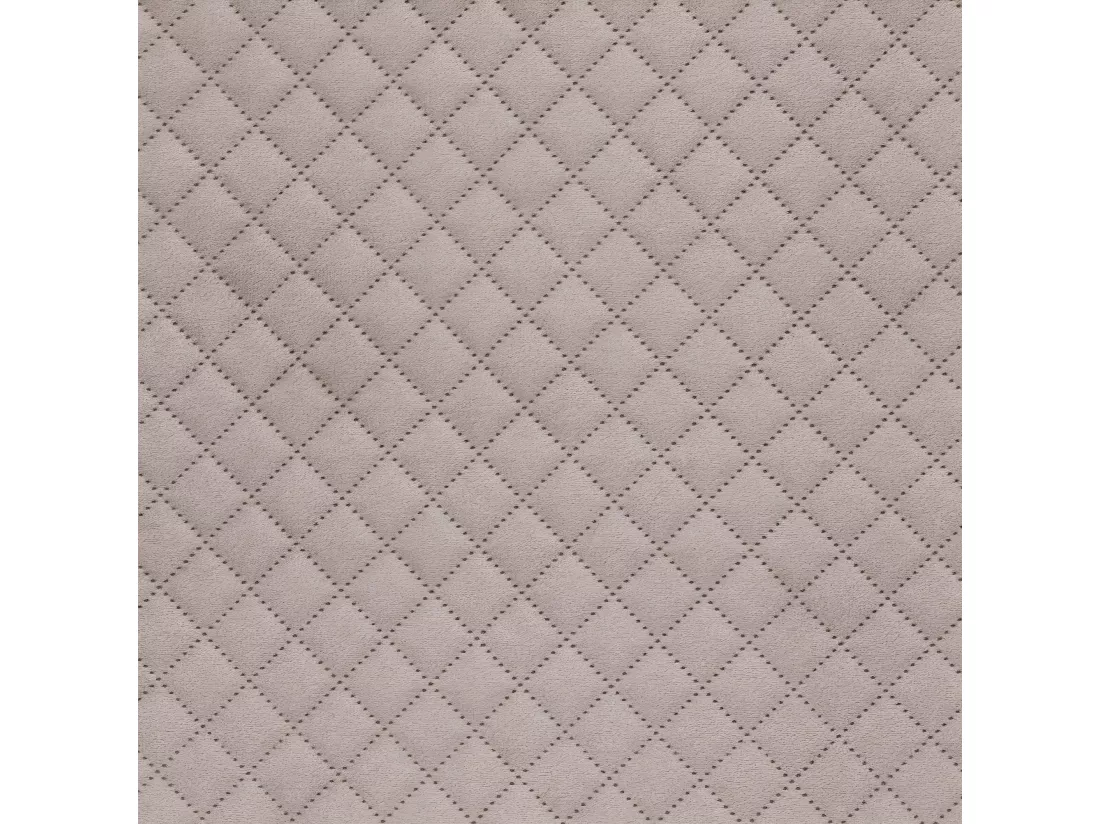 2 en 1 Pouf pliant double et Coffre de rangement en Velours Beige Lin 76 x 38 cm