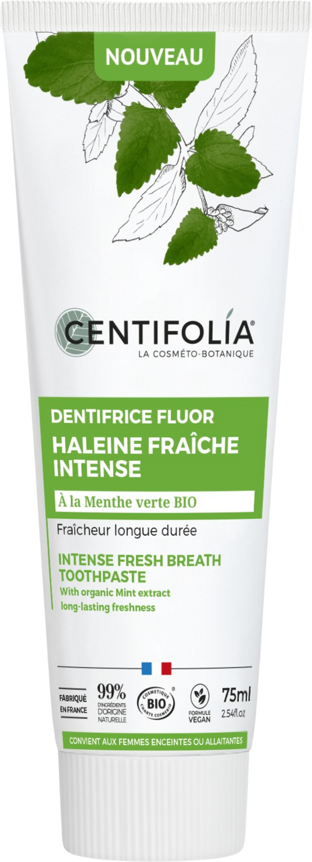 CENTIFOLIA  Intense Fresh Breath Toothpaste, 75 ml