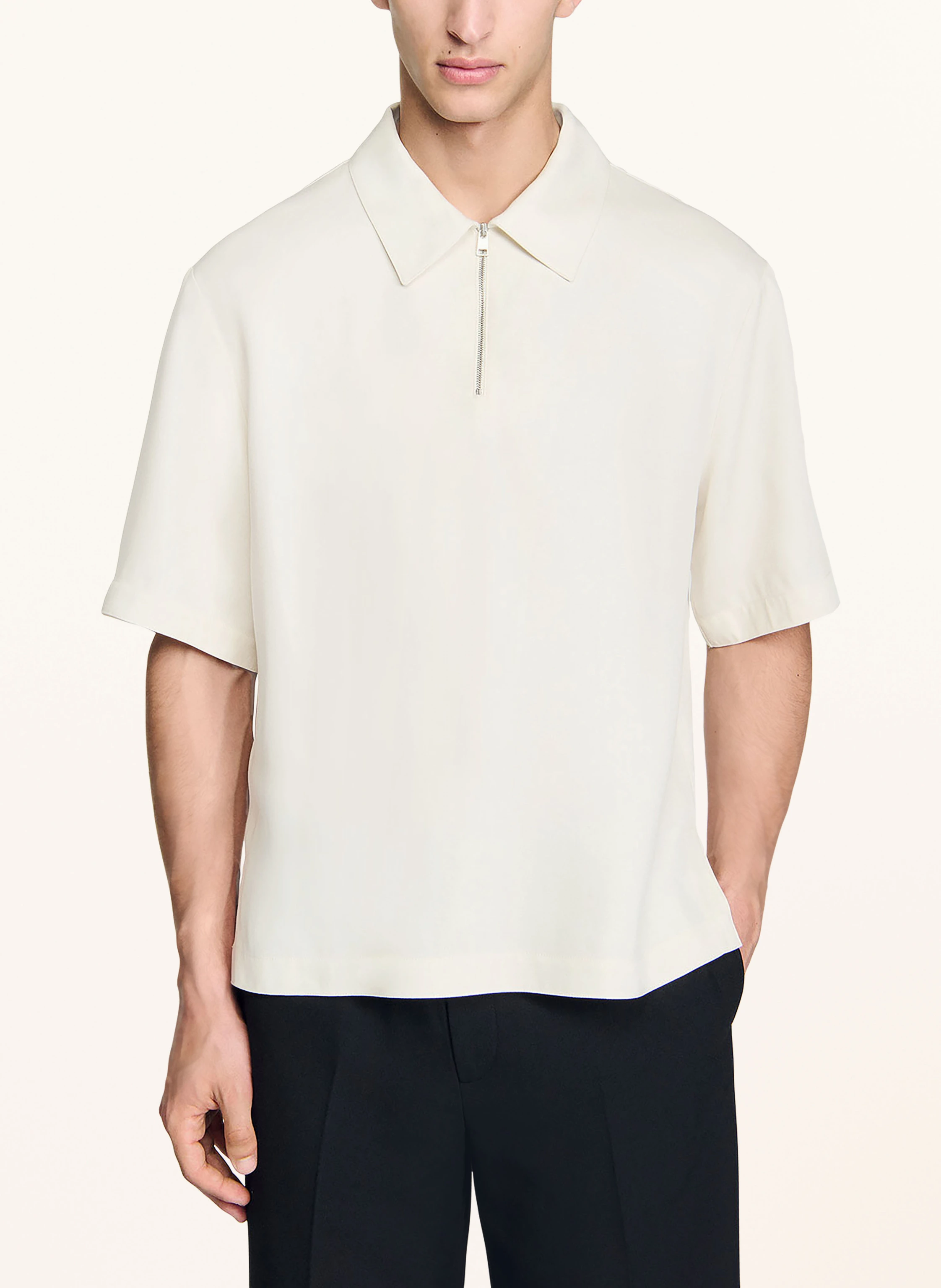 SANDRO Jersey-Poloshirt