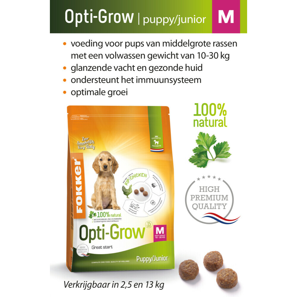 Fokker Hondenvoer Opti-Grow M2,5 kg